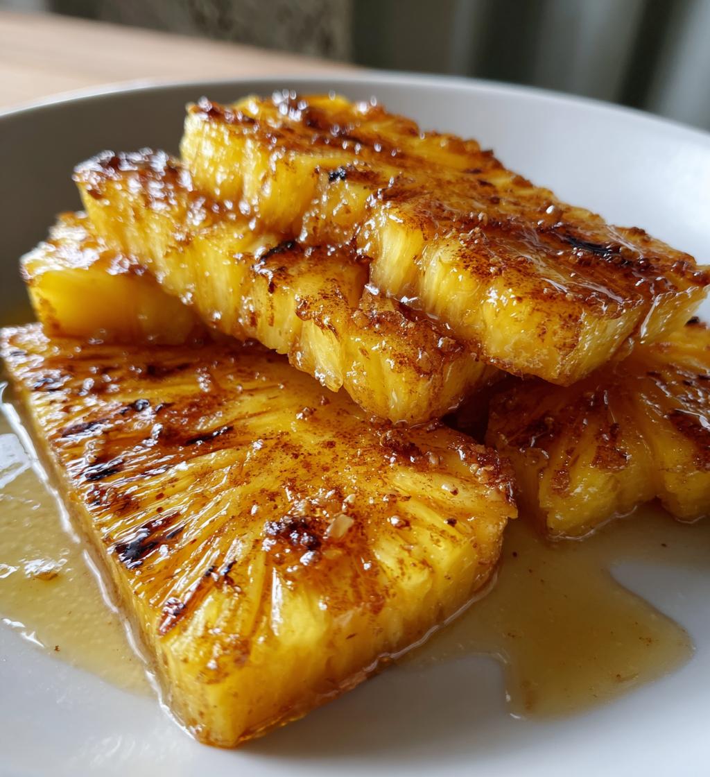 grilled pineapple - detail 1