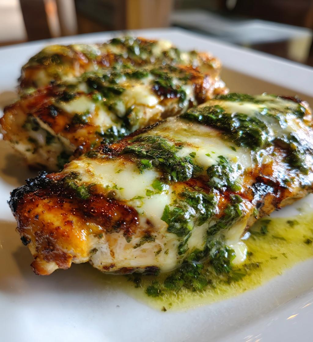 grilled salsa verde pepper jack chicken - detail 1