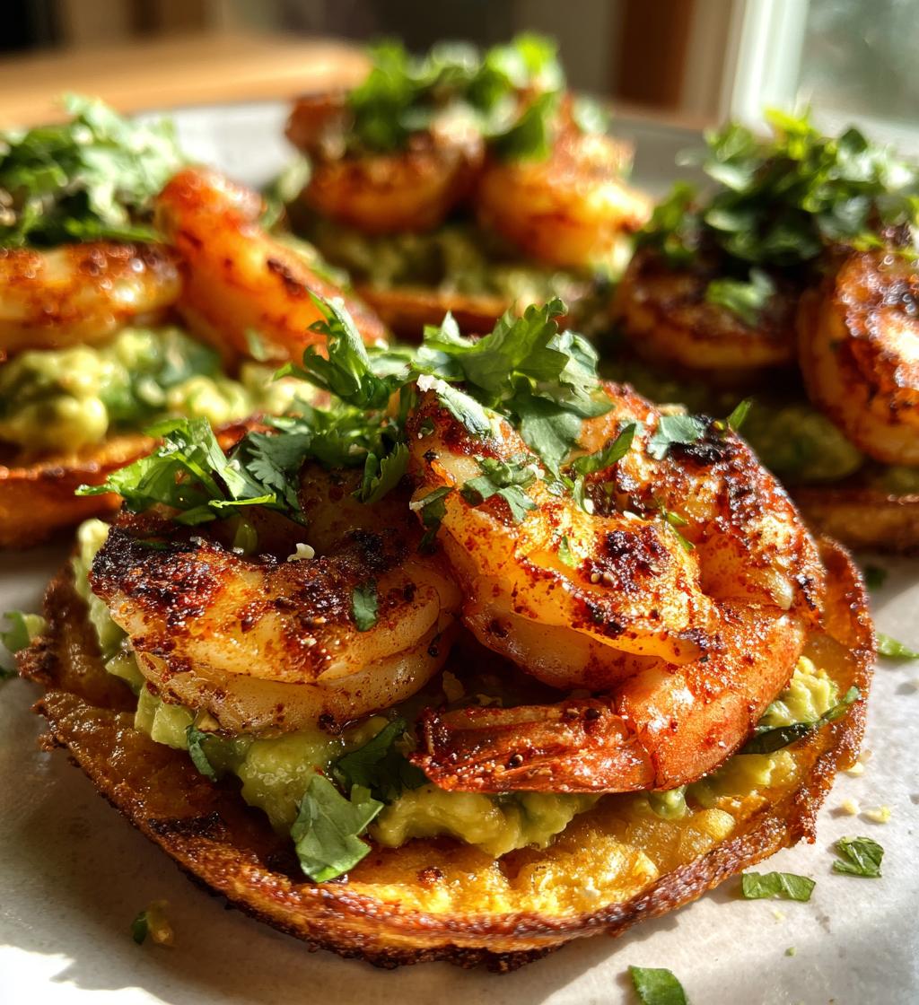 grilled shrimp tostadas creamy avocado