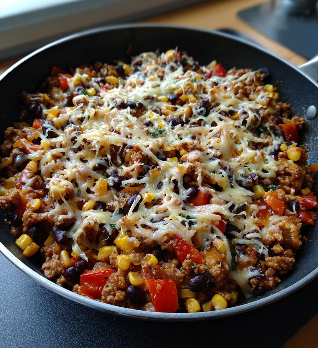 ground turkey taco skillet - detail 1