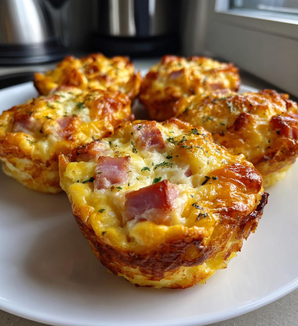 ham and cheese egg cups - detail 1