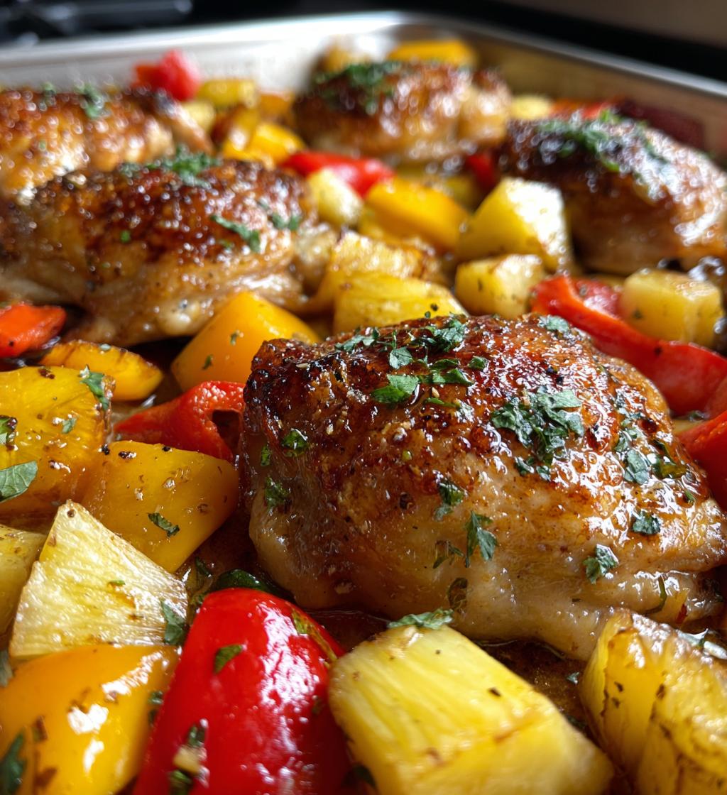 hawaiian chicken sheet pan a tropical escape for dinner - detail 1