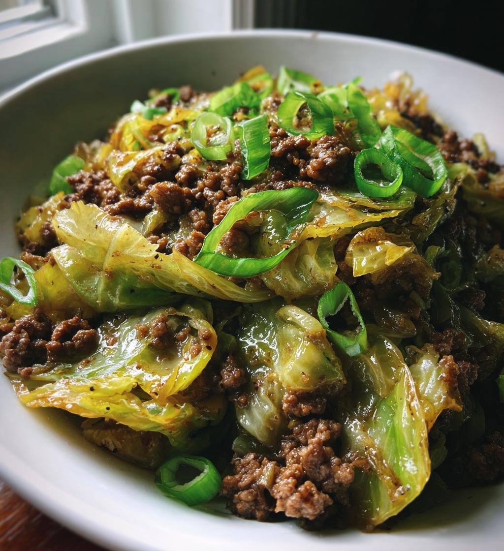 healthy chinese ground beef cabbage