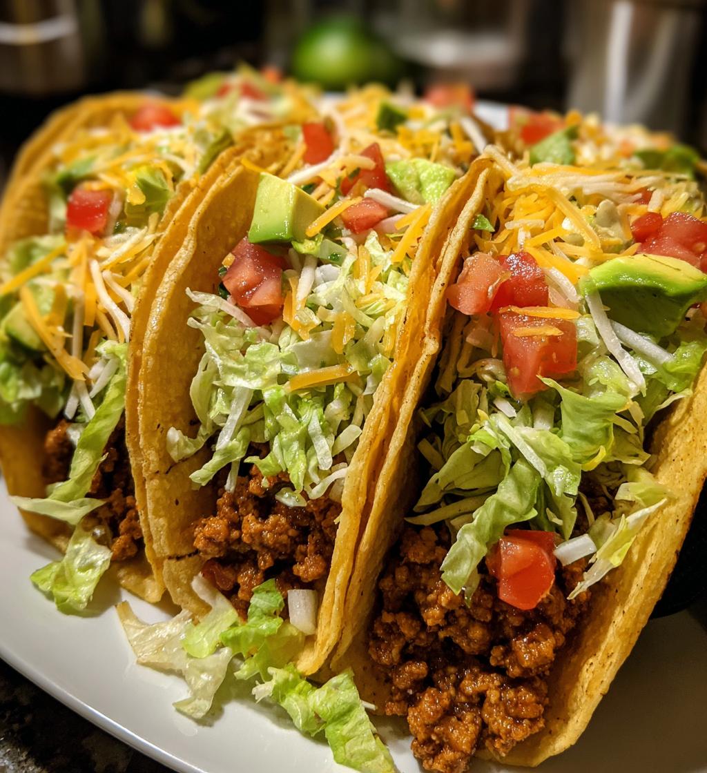 healthy ground turkey tacos - detail 1