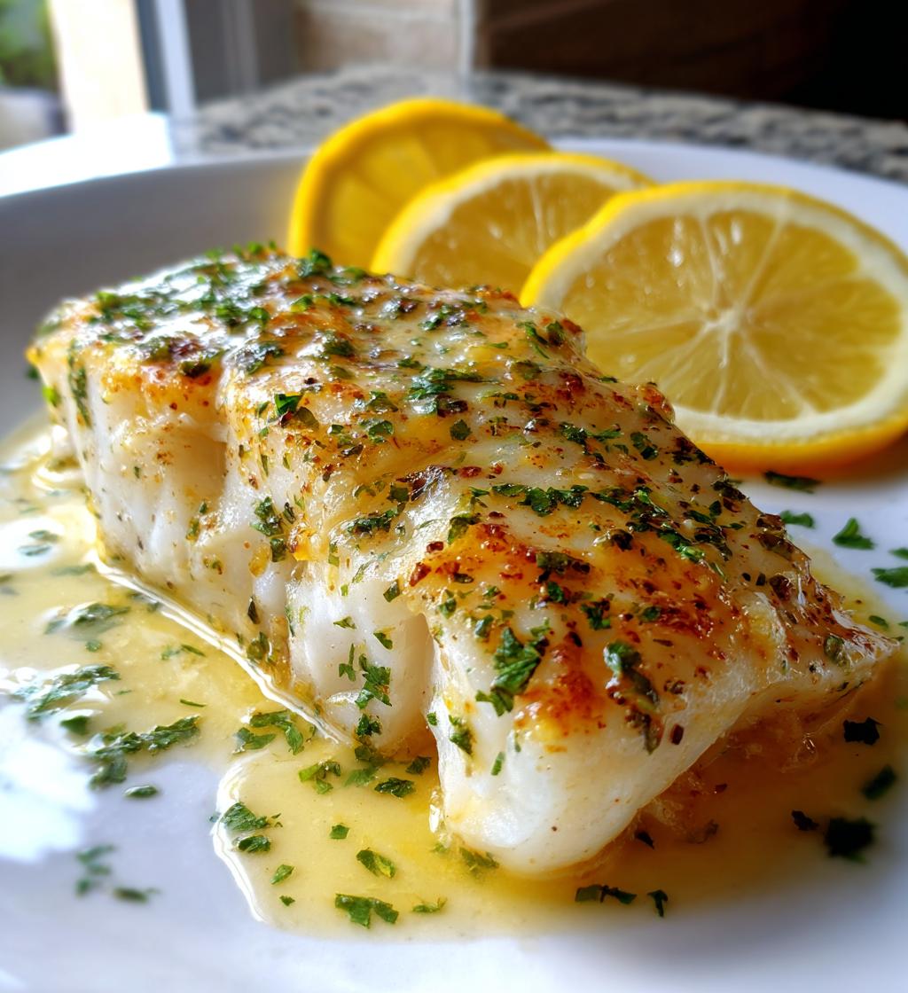 healthy lemon butter baked cod recipe - detail 1