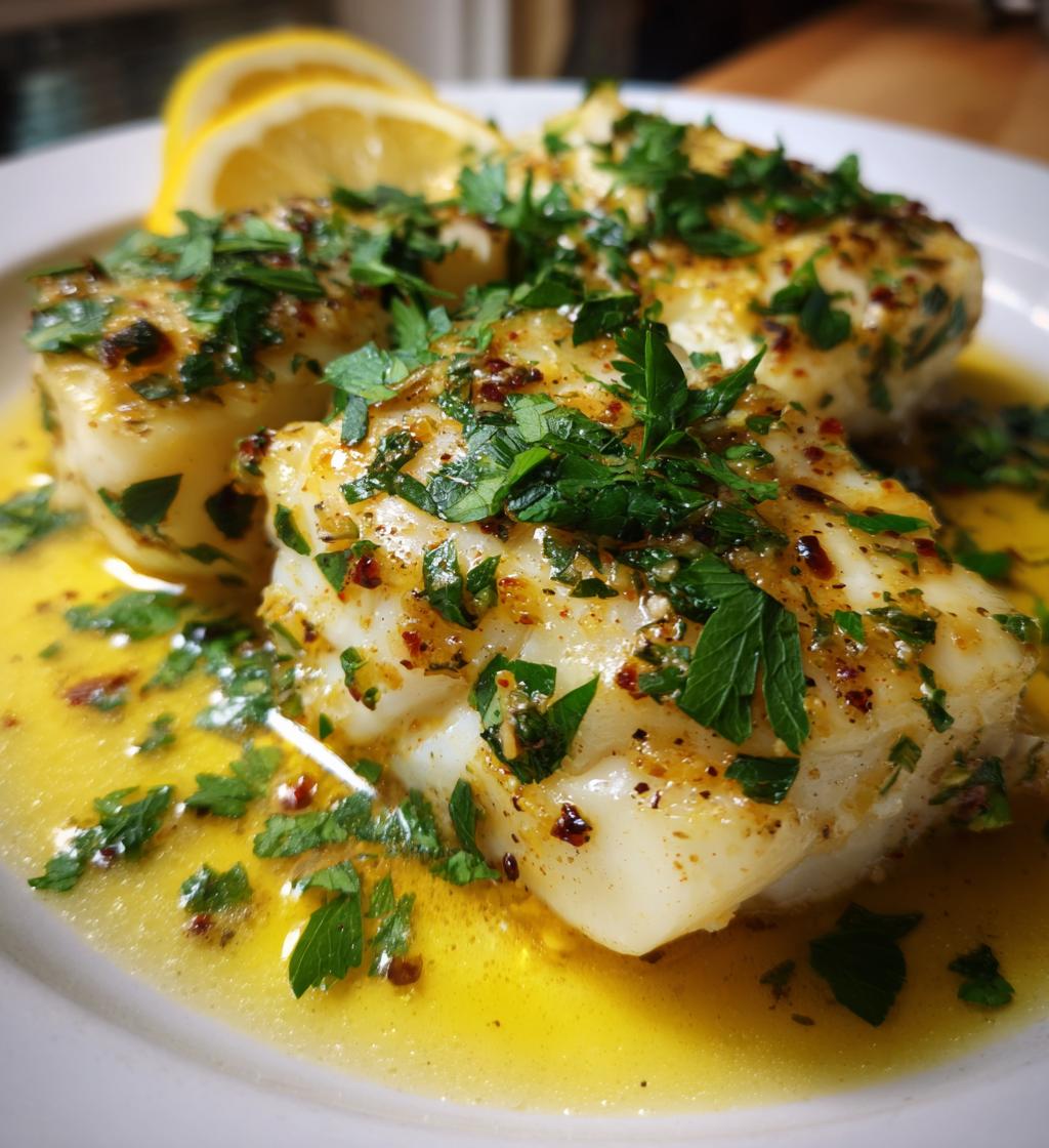 healthy lemon butter baked cod recipe