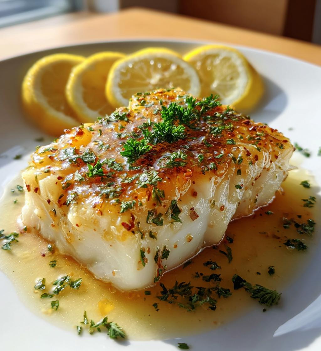 healthy lemon butter baked cod recipe
