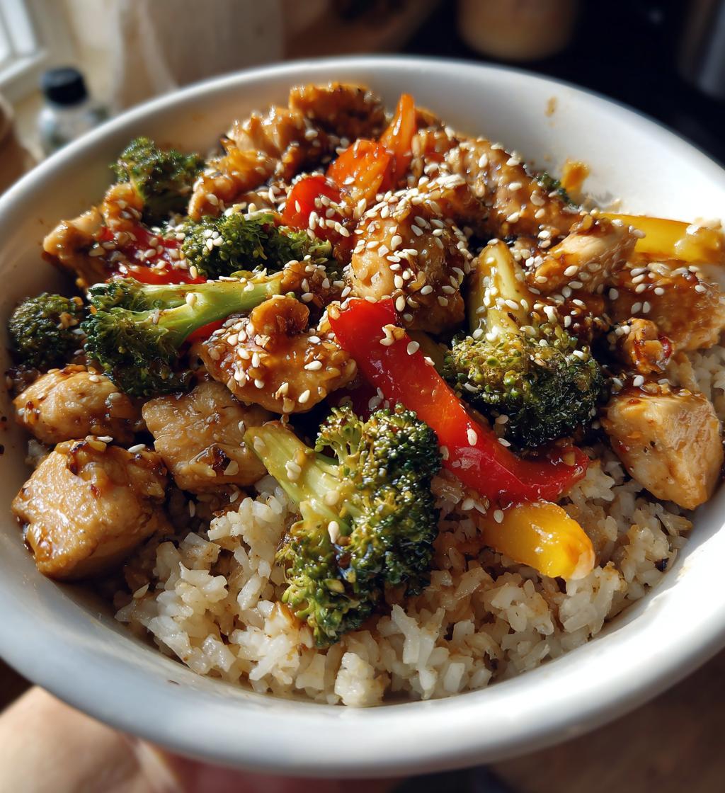 healthy sesame chicken - detail 1