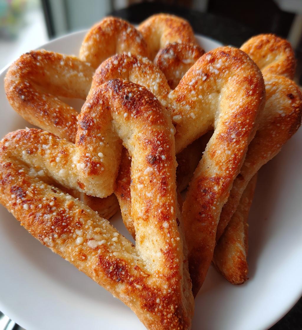 heart shaped breadsticks - detail 1