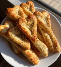heart shaped breadsticks