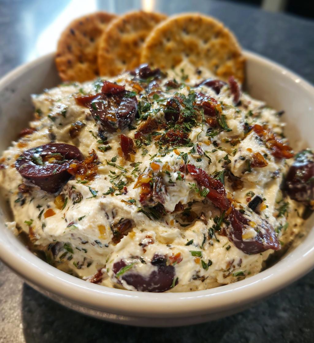 herbed cream cheese olive tapenade