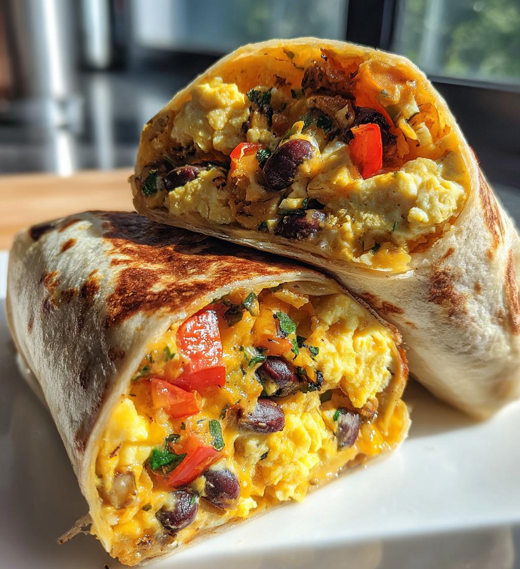 high protein breakfast burritos - detail 1