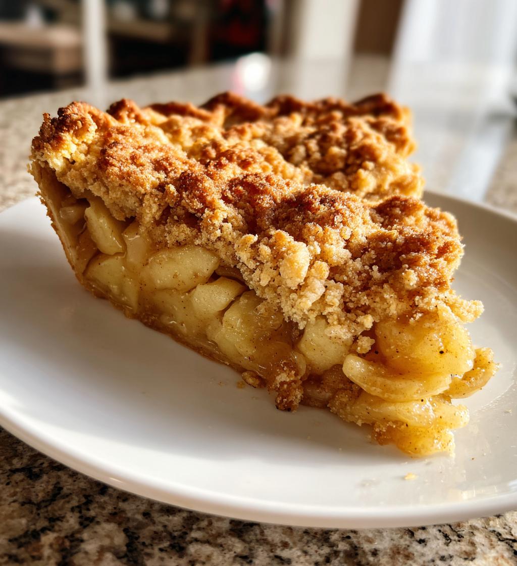 homemade dutch apple pie - detail 1