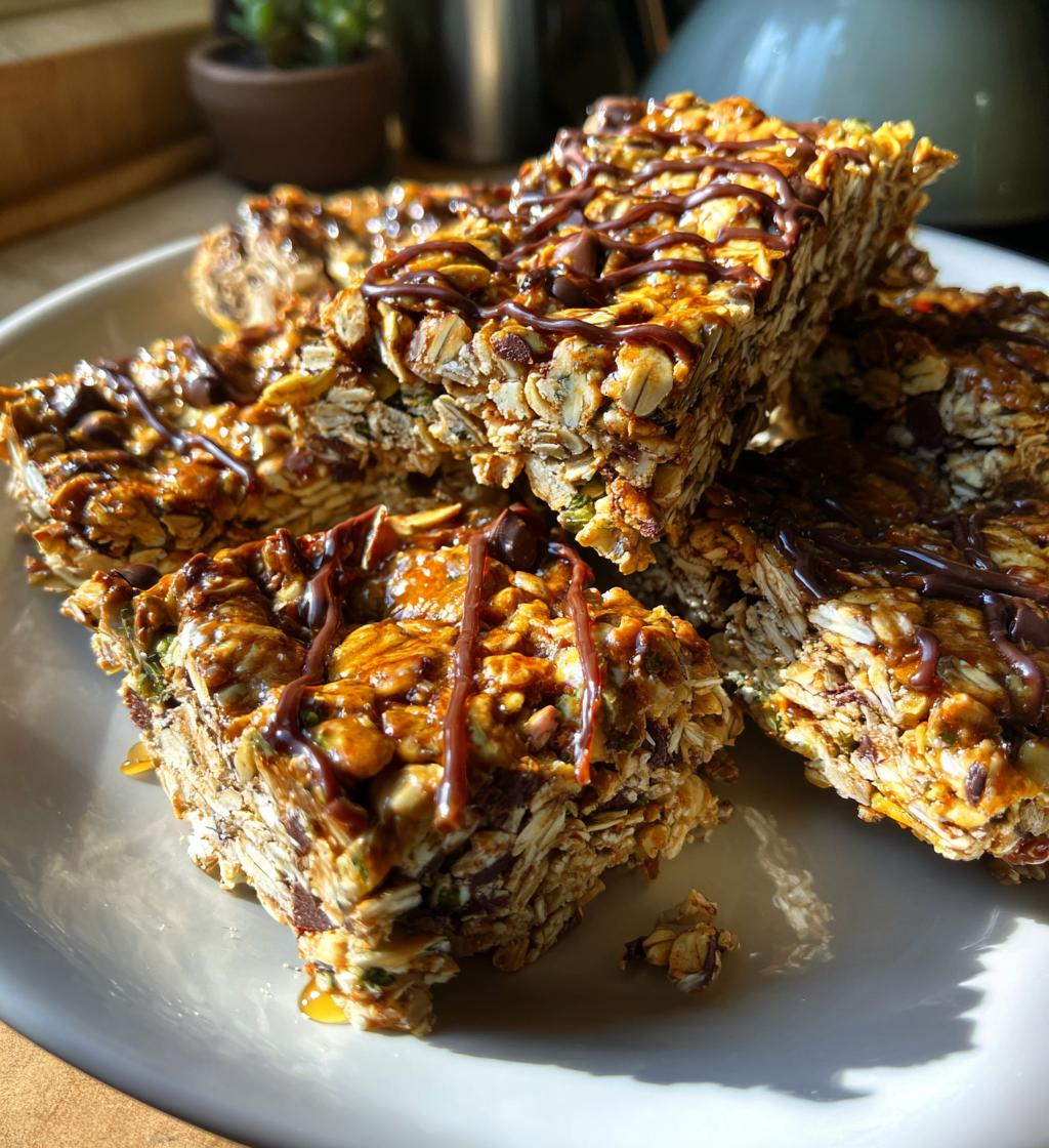 homemade no bake granola bars - detail 1