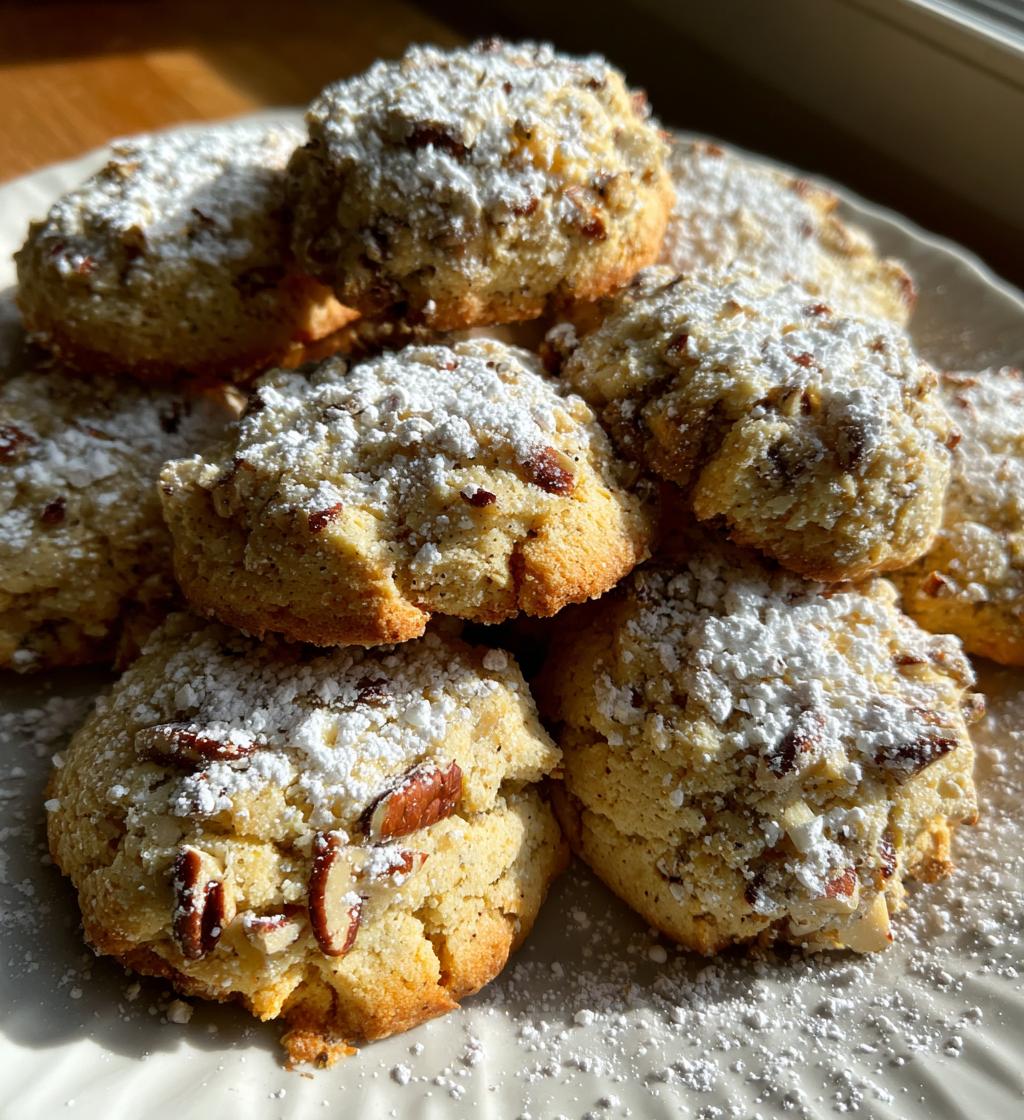 homemade pecan sandies - detail 1