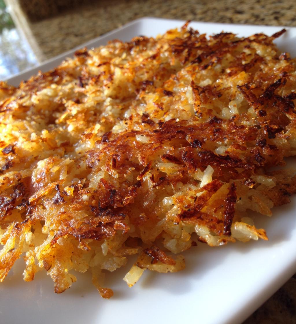homemade shredded hashbrowns - detail 1