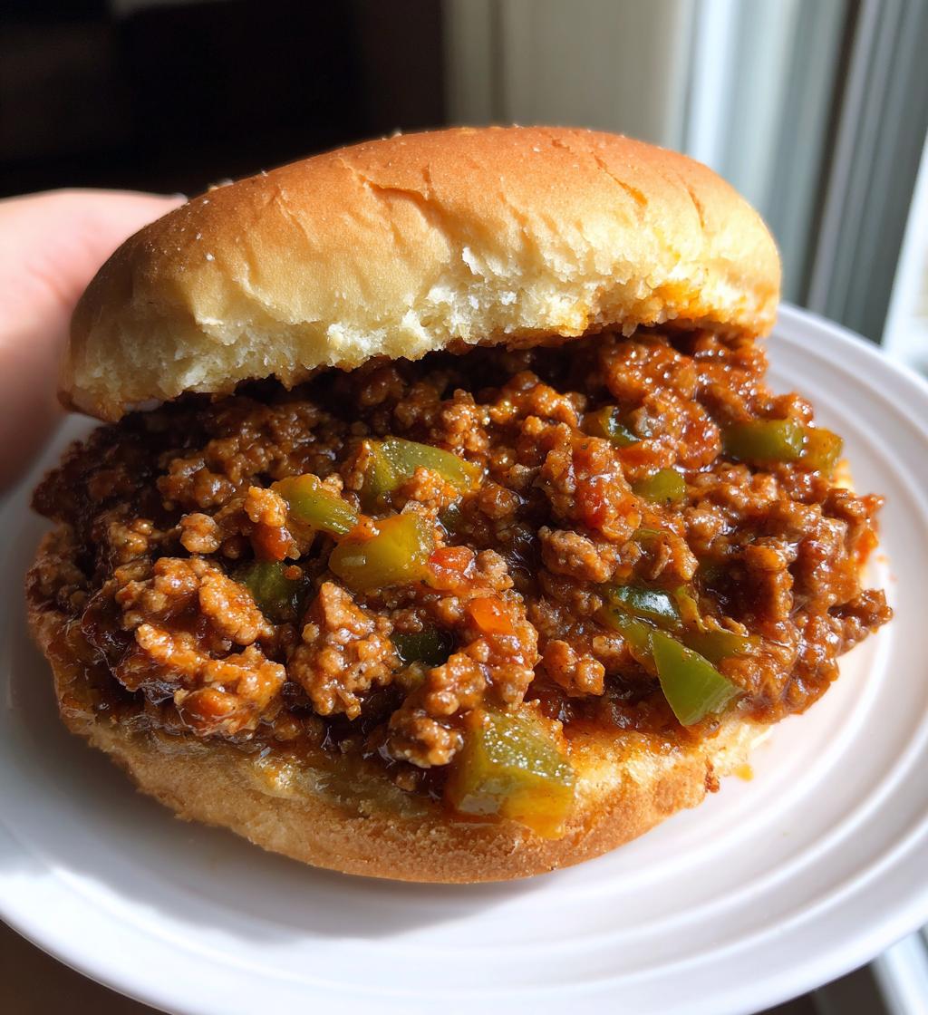 homemade sloppy joes - detail 1