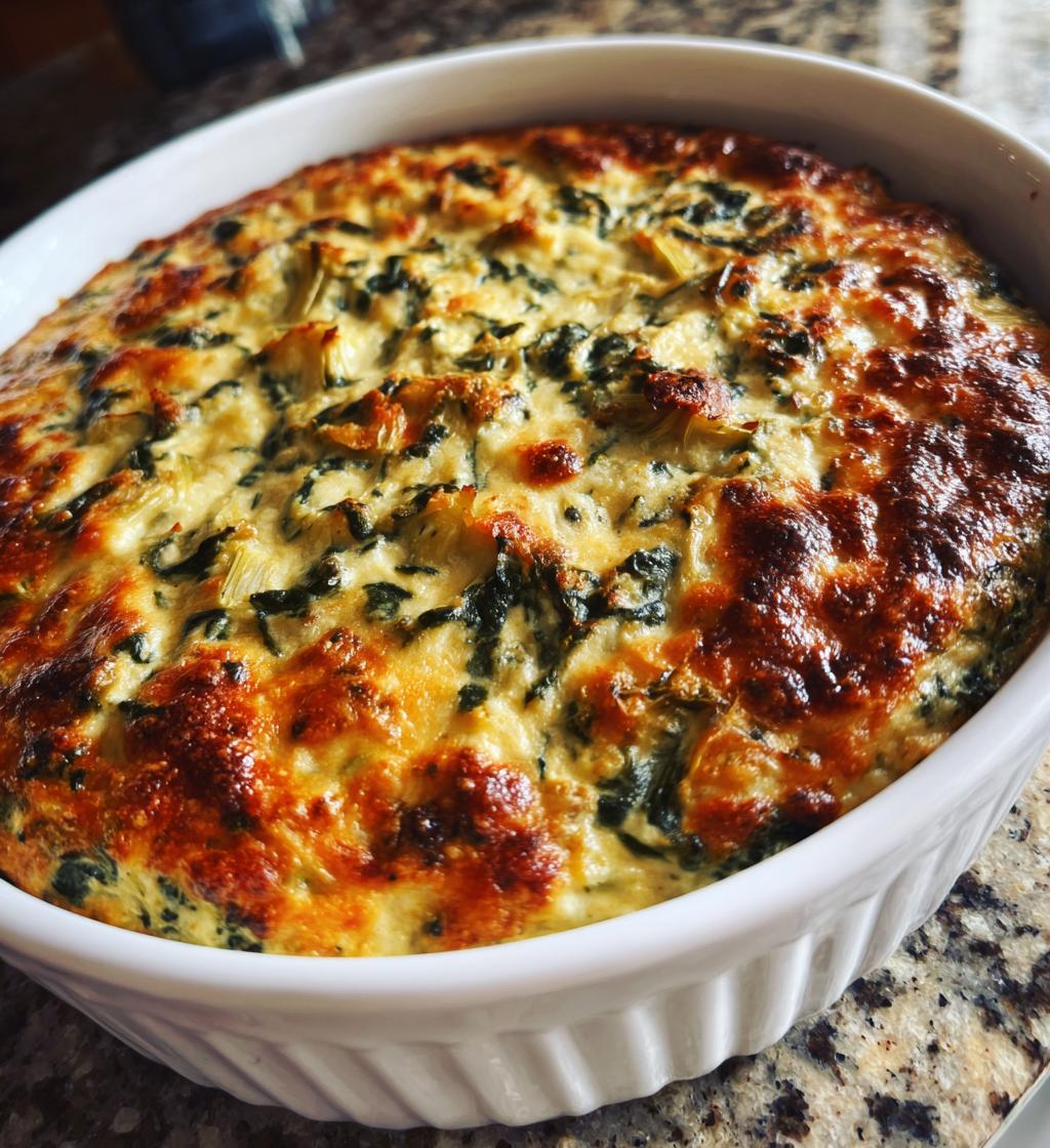 homemade spinach and artichoke dip - detail 1