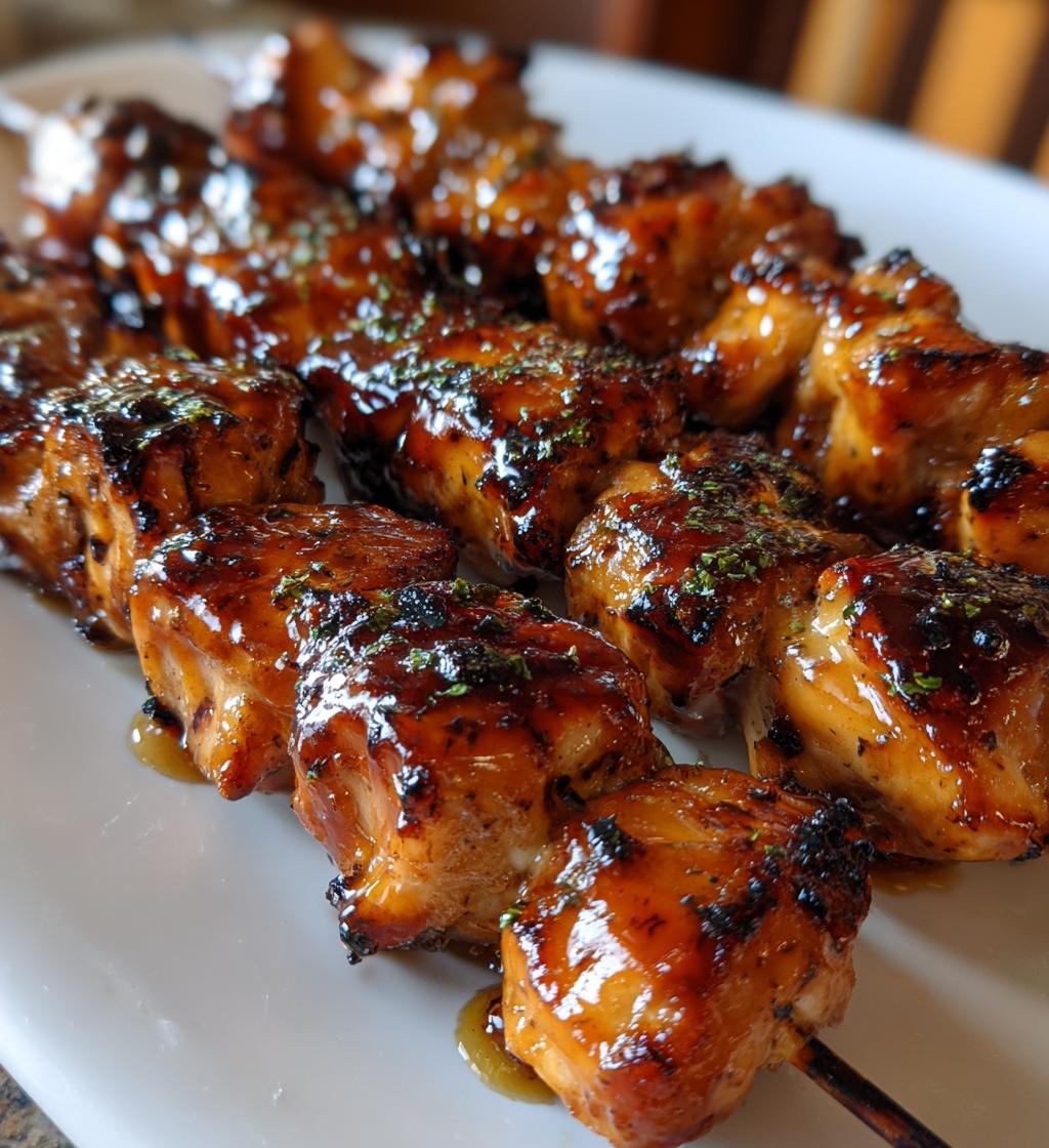 honey bbq chicken kabobs - detail 1