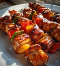 honey bbq chicken kabobs