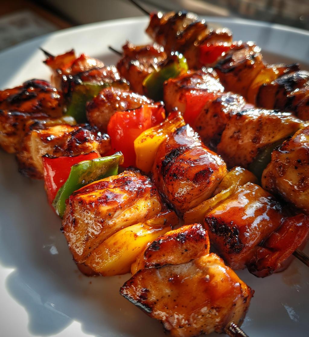 honey bbq chicken kabobs