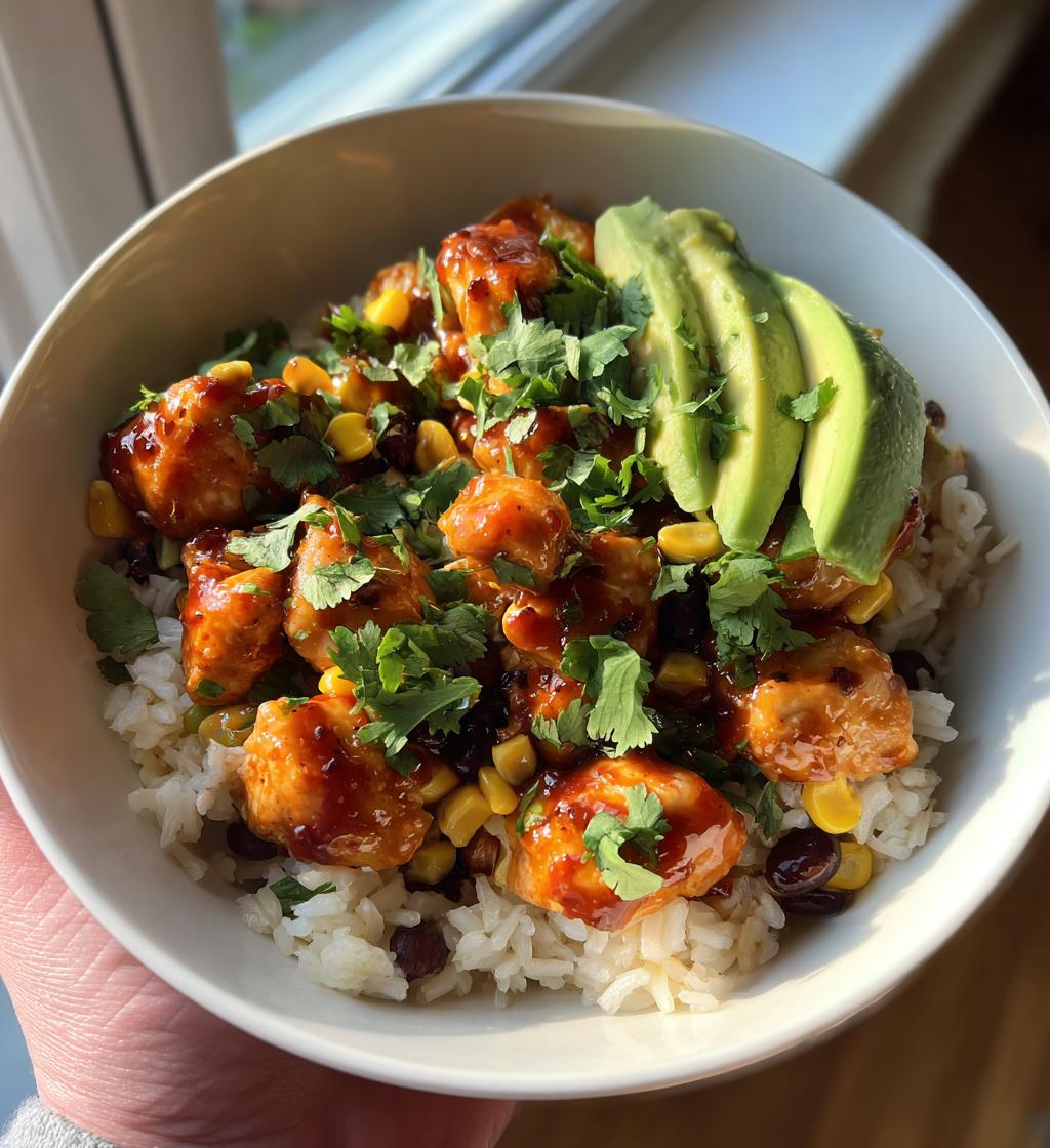 honey chipotle chicken rice bowls recipe