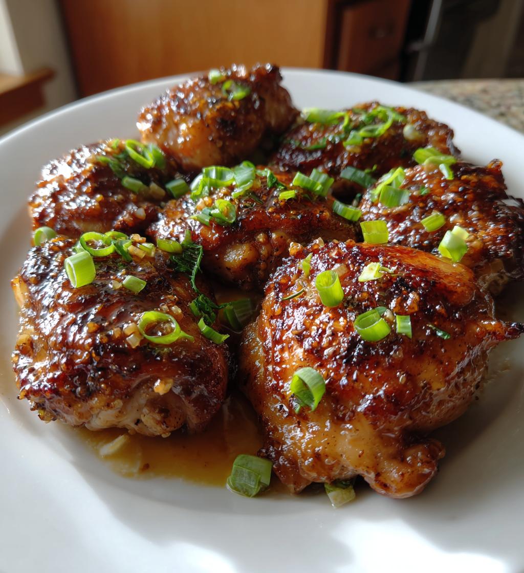 honey garlic chicken - detail 1