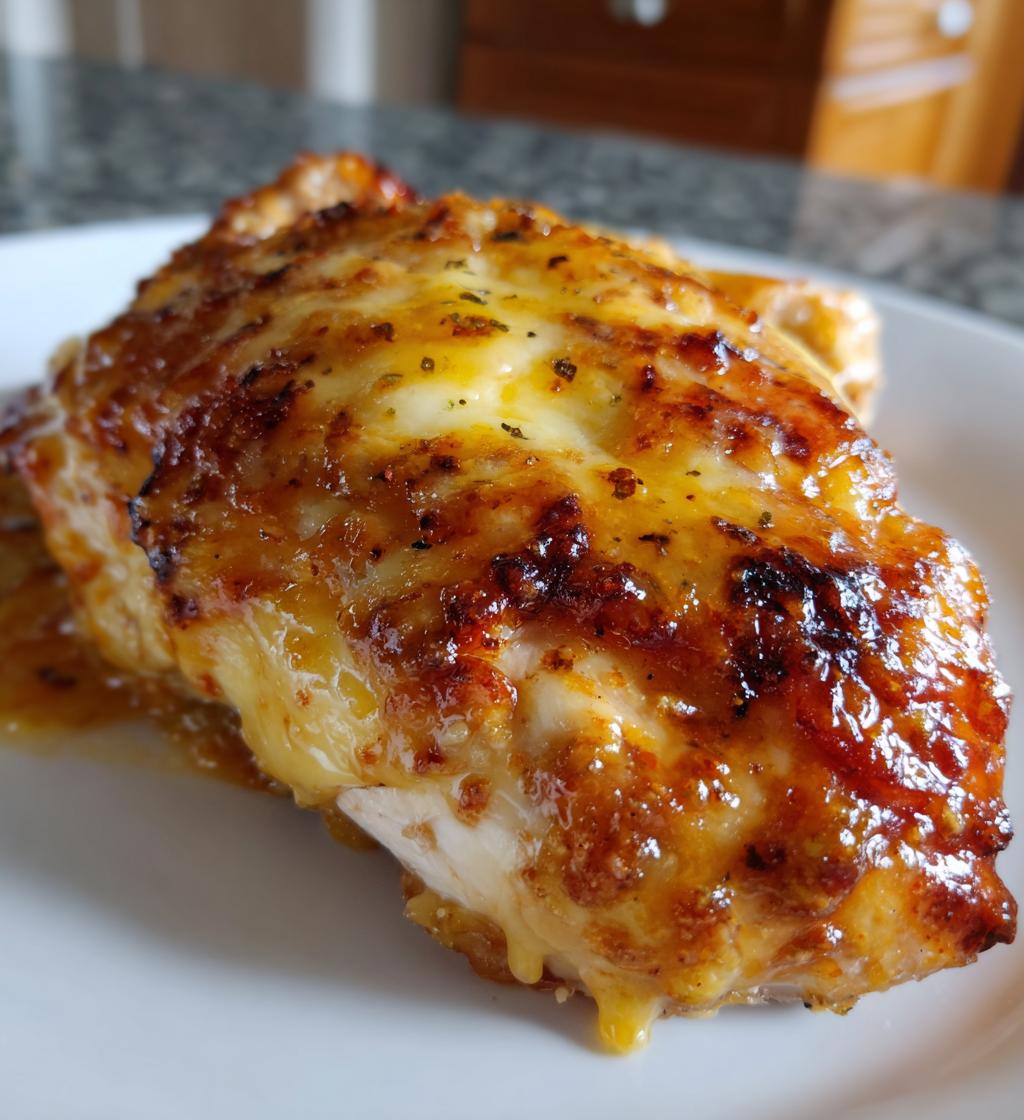 honey mustard chicken with cheese - detail 1