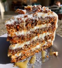 honeybun carrot cake with cheesecake filling