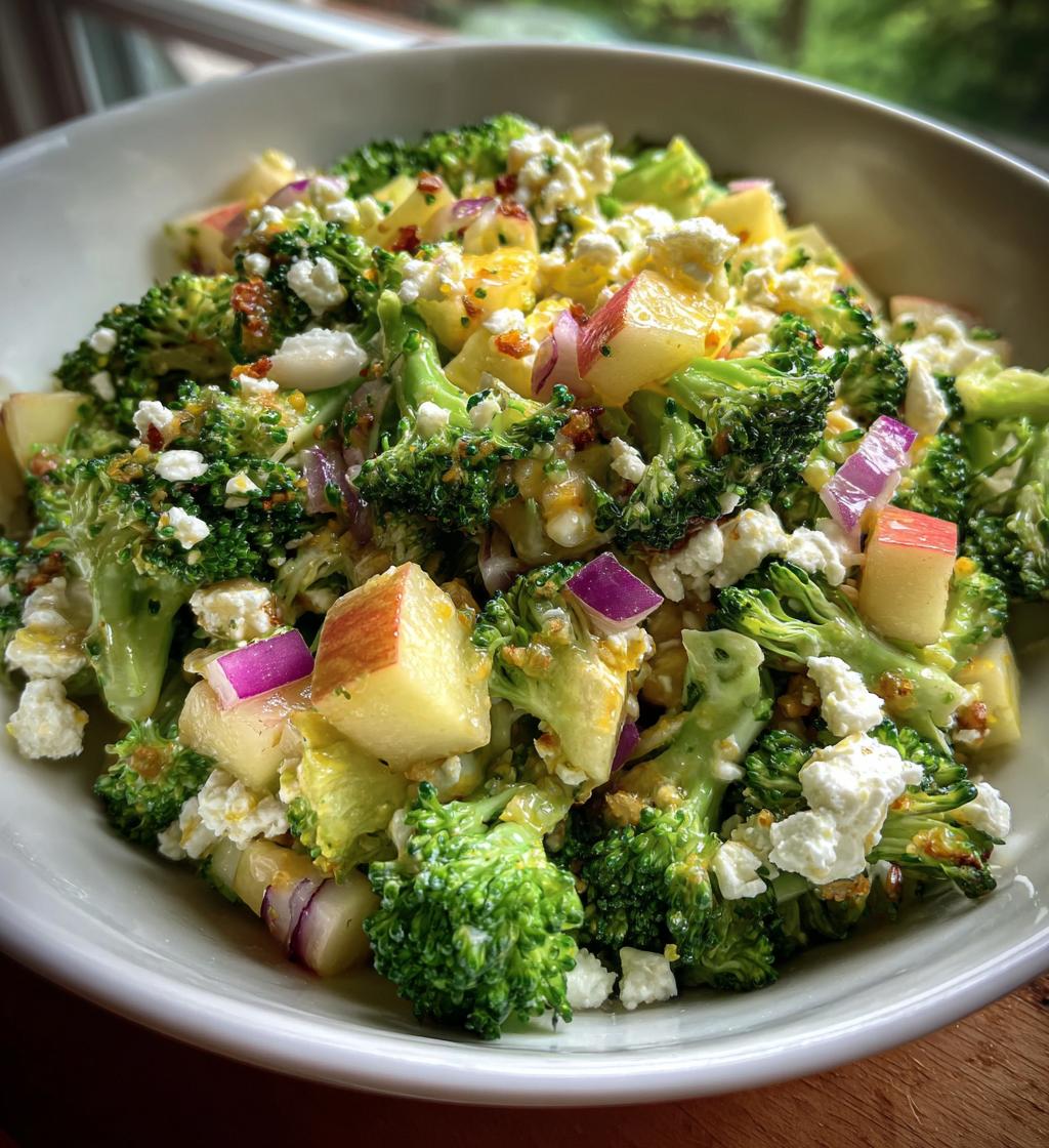 honeycrisp apple broccoli salad - detail 1