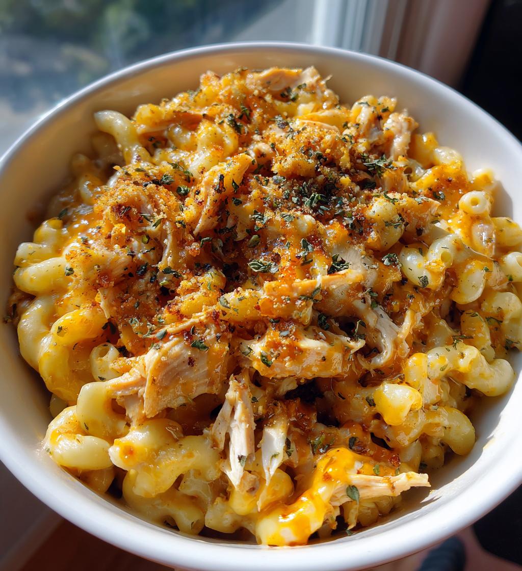 hot honey chicken mac n cheese - detail 1