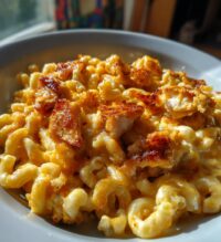 hot honey chicken mac n cheese