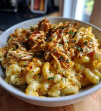 hot honey chicken mac n cheese