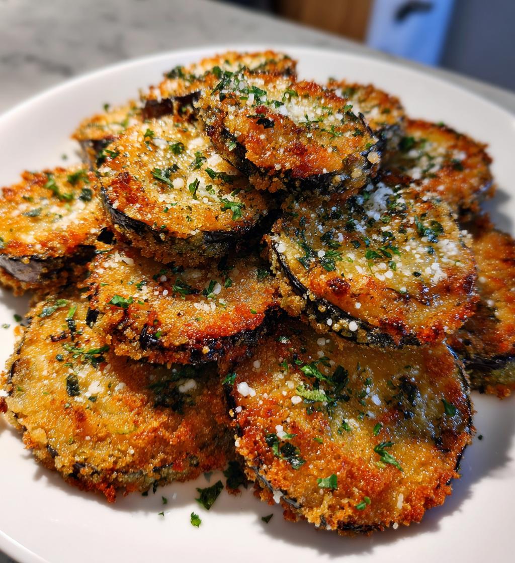 impossibly crispy baked eggplant