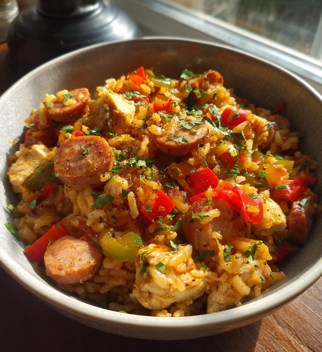 instant pot chicken and sausage jambalaya