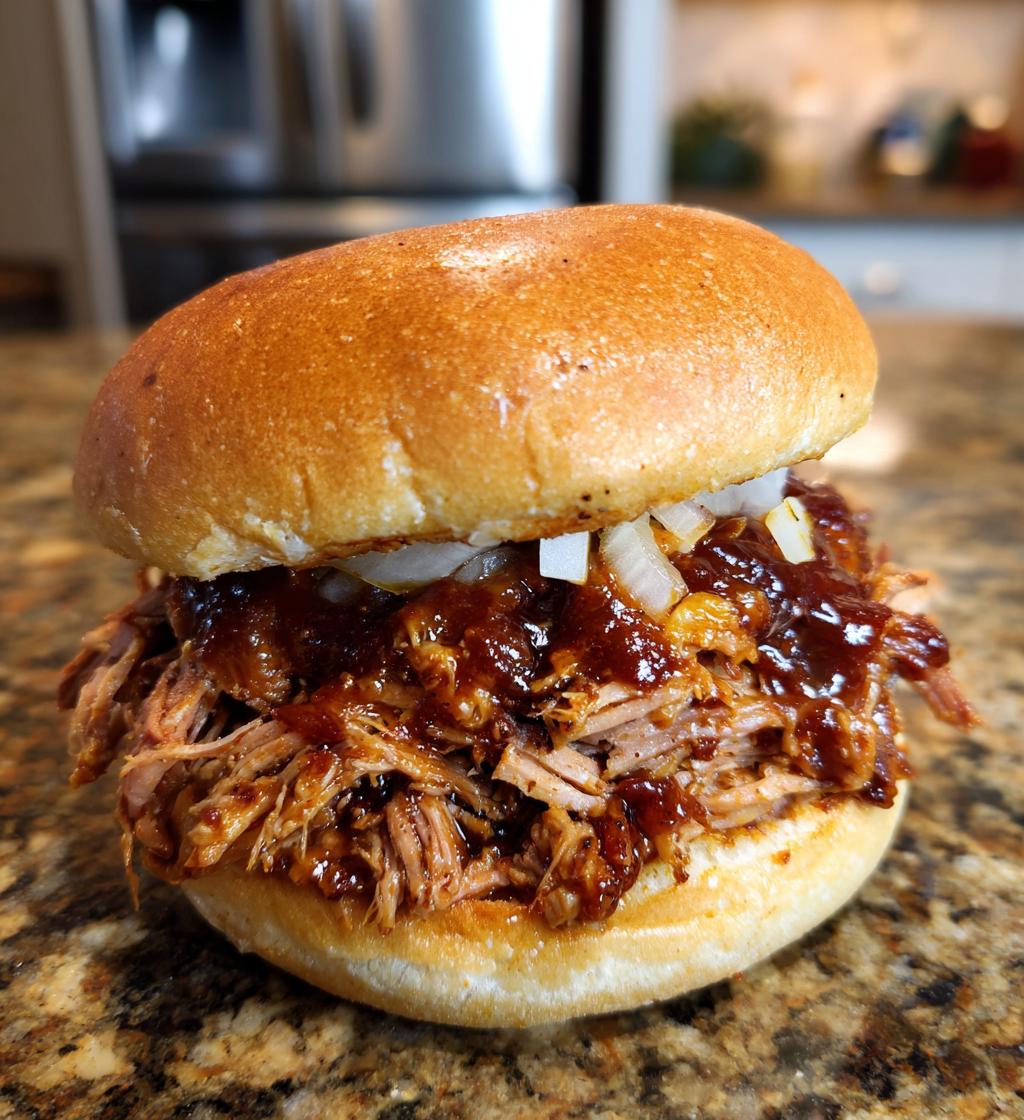 instant pot pulled pork sandwiches - detail 1