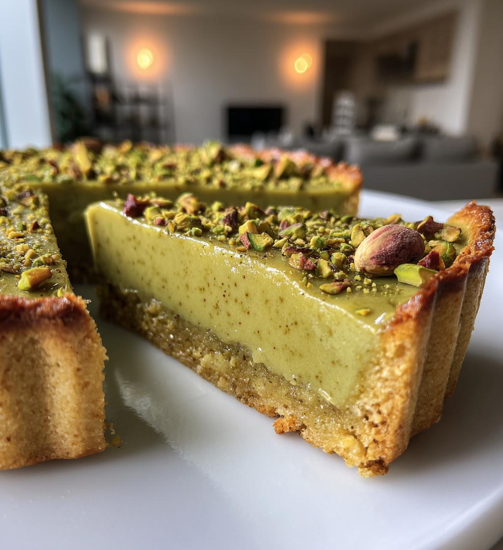 irresistible pistachio tart with creamy pistachio paste - detail 1