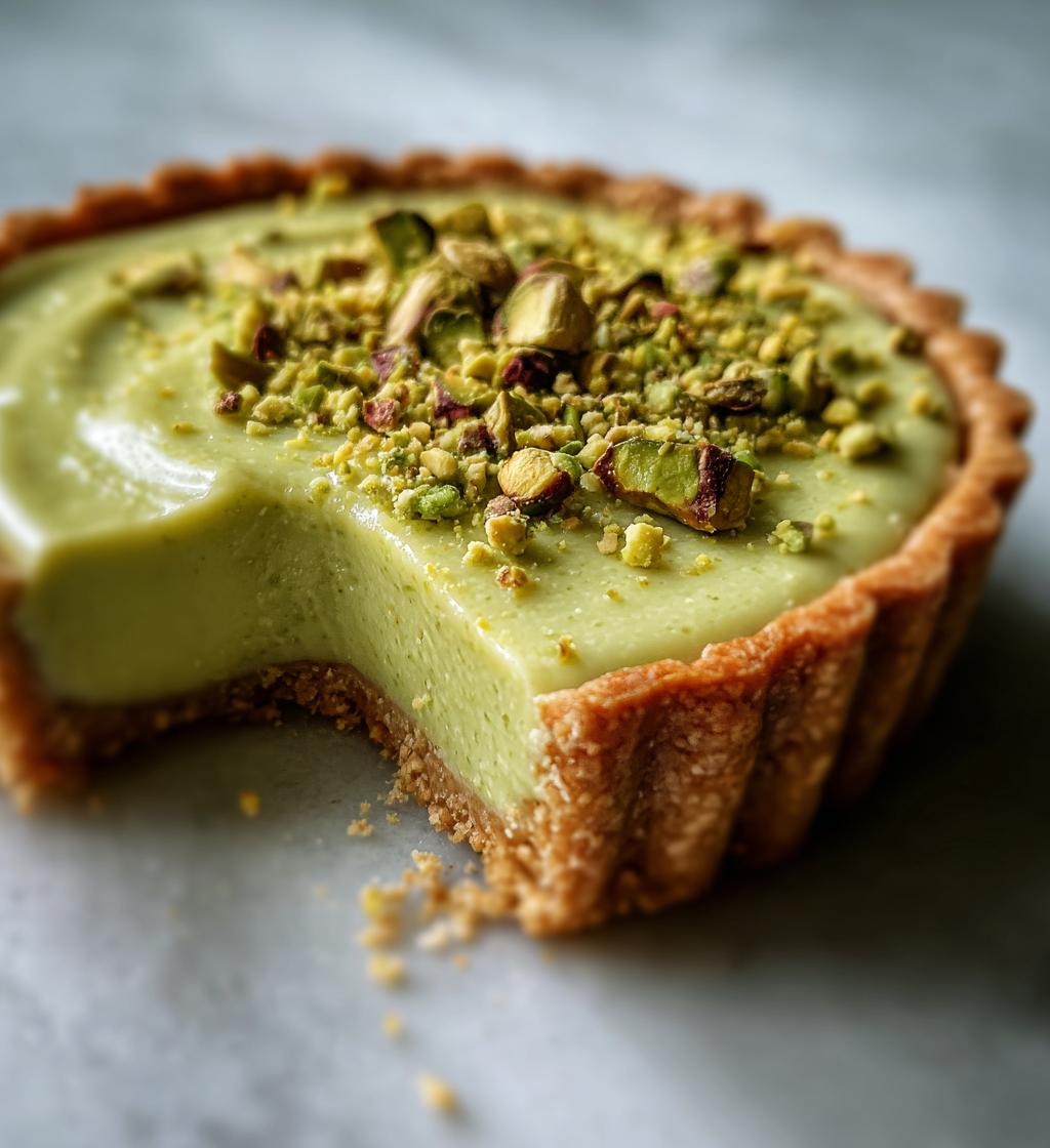 irresistible pistachio tart with creamy pistachio paste - detail 1
