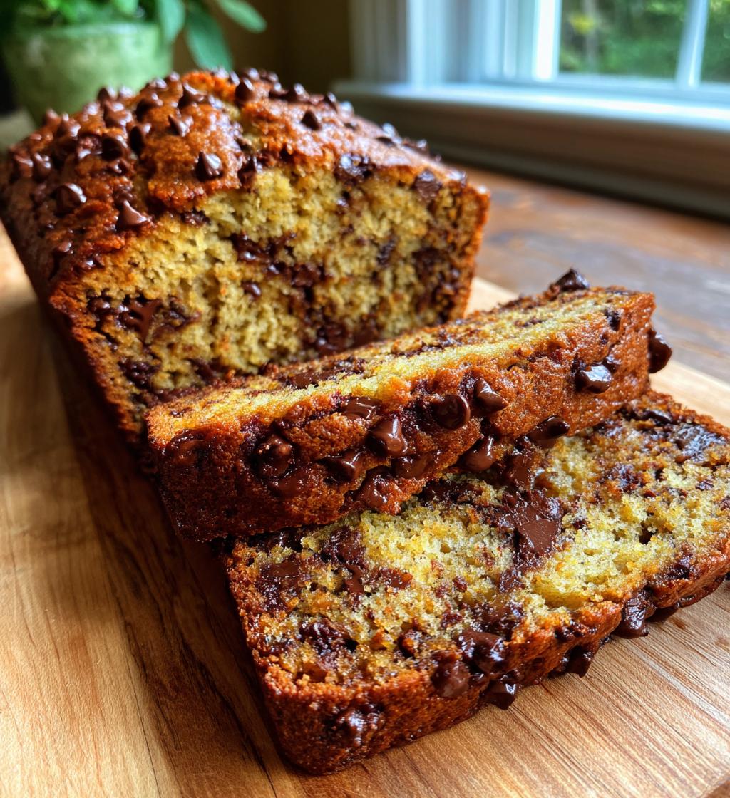 irresistible super moist chocolate chip banana bread - detail 1