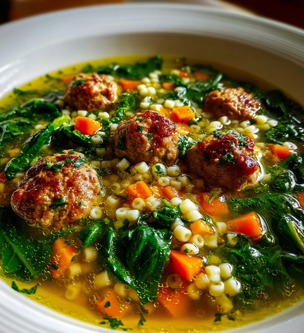 italian wedding soup - detail 1