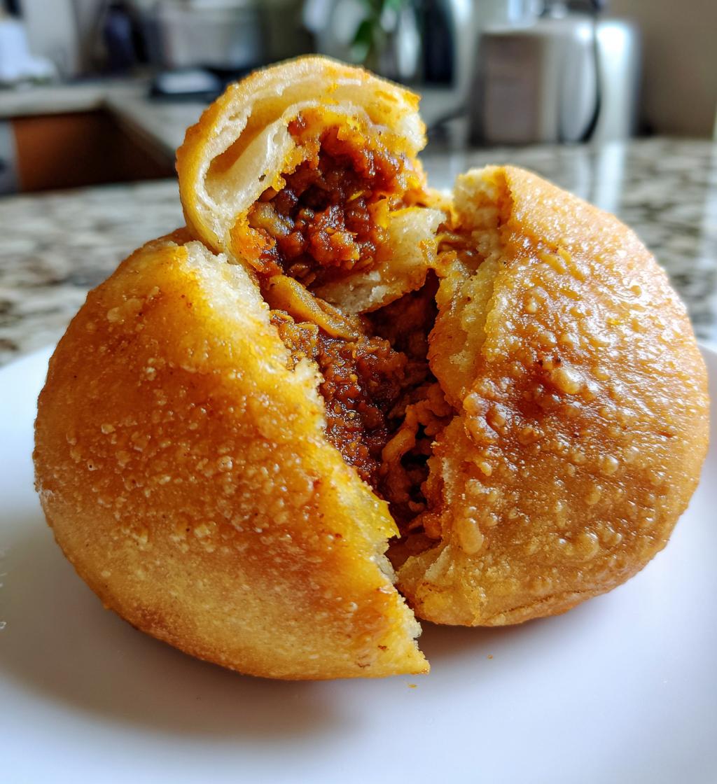 japanese curry bun - detail 1