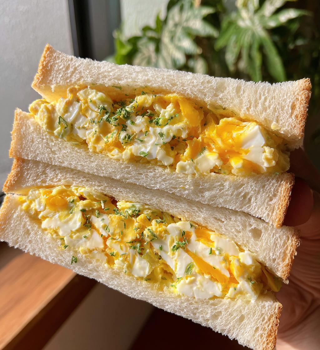 japanese egg sandwich - detail 1