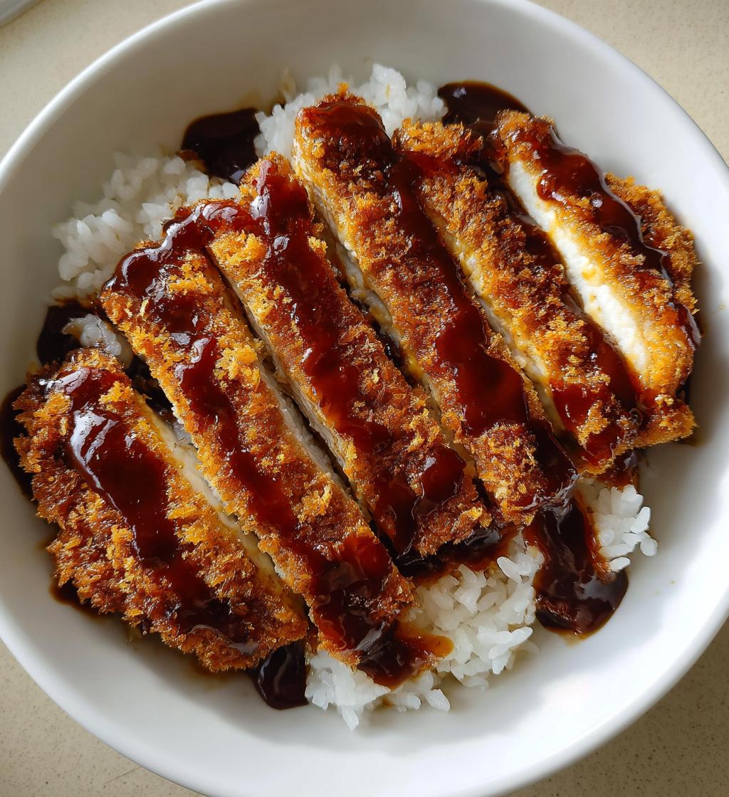 japanese katsu bowls with tonkatsu sauce 2