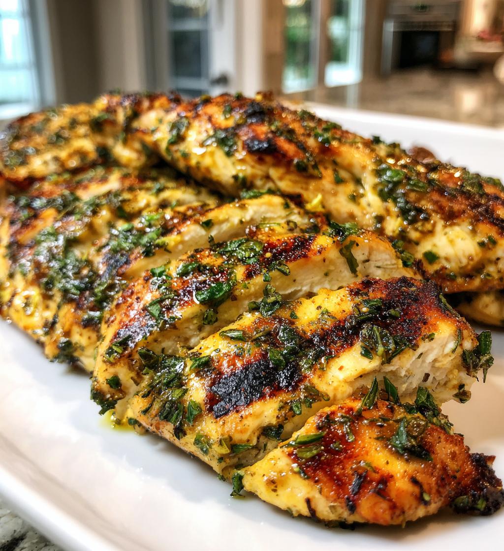 juicy grilled chicken mediterranean herbs - detail 1