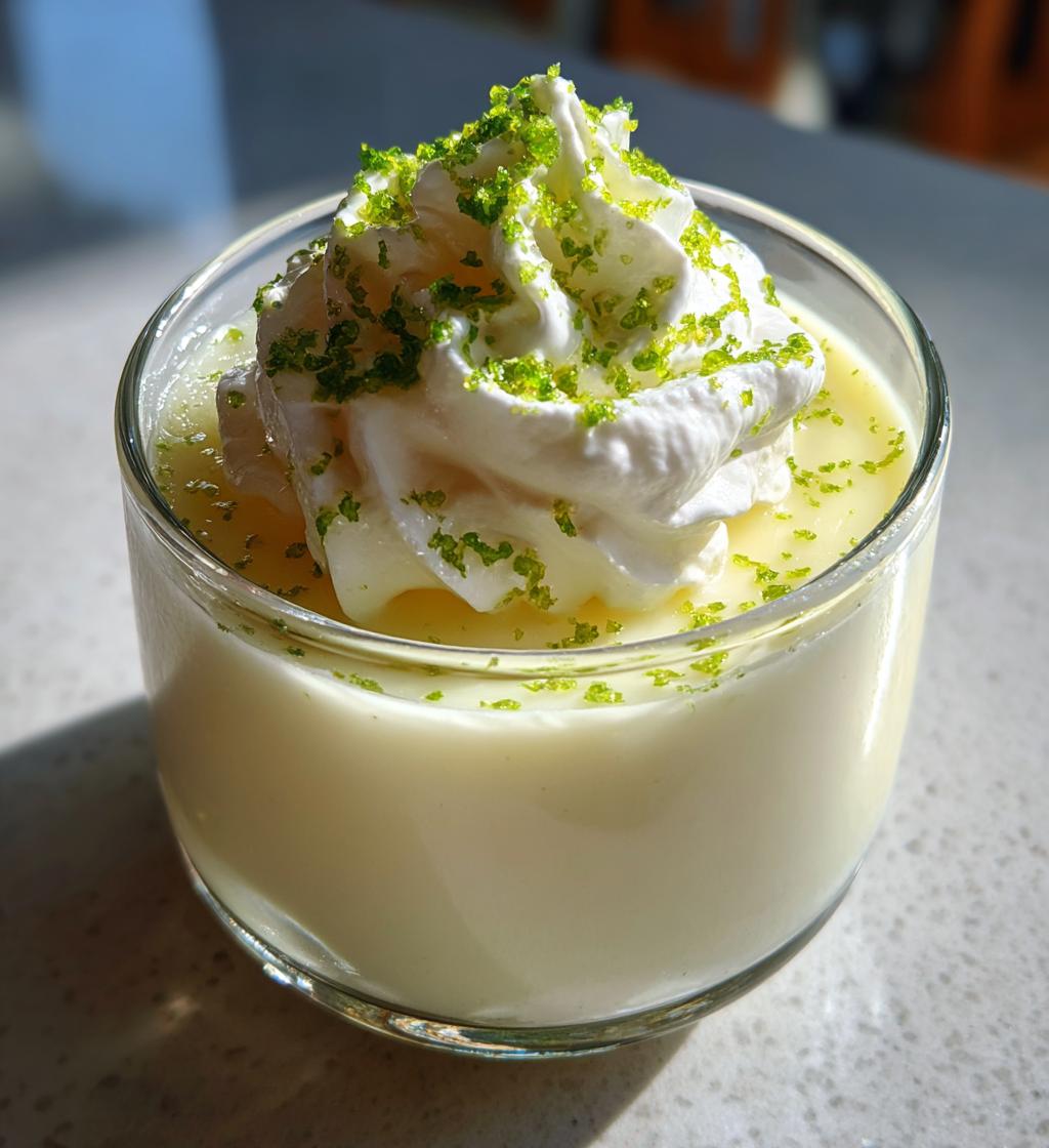 key lime coconut panna cotta