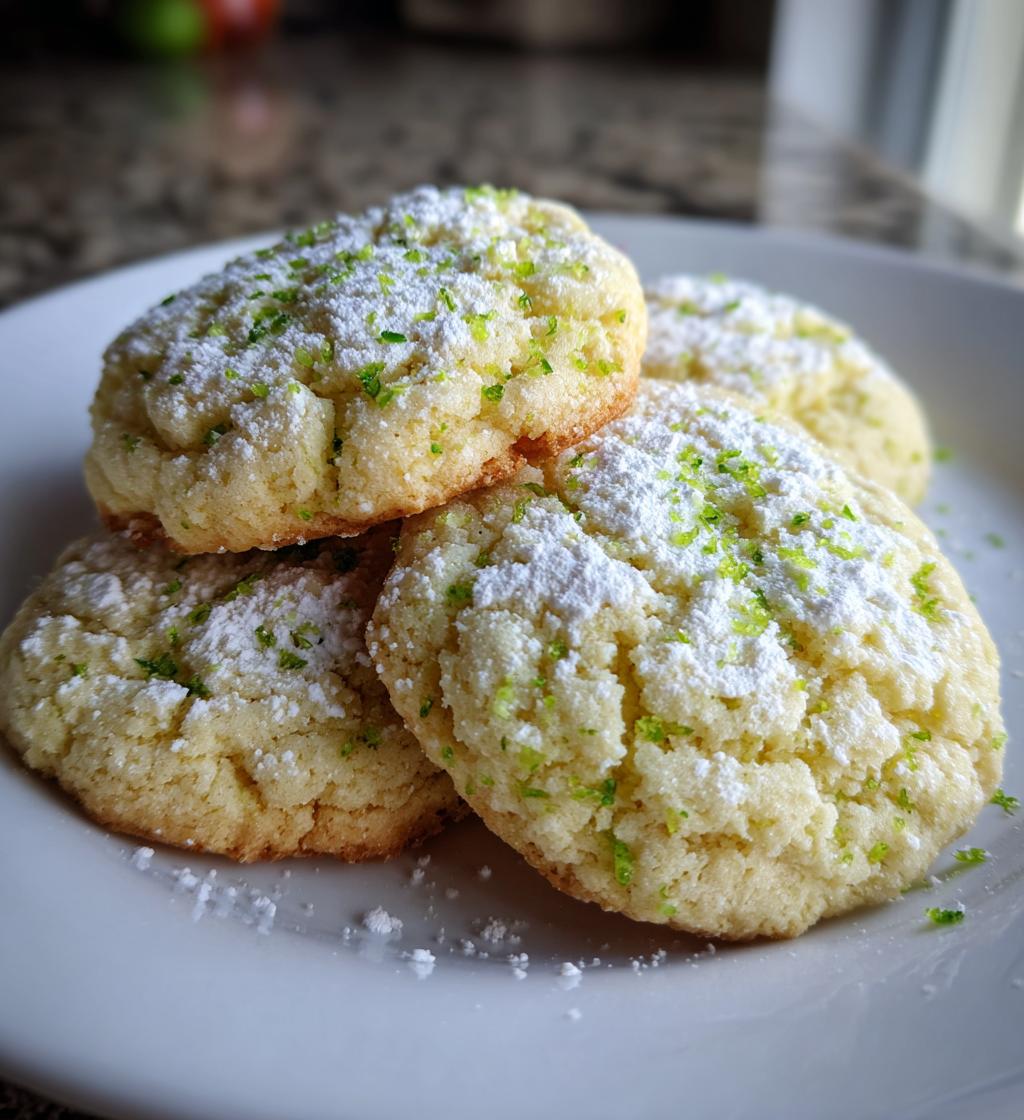 key lime cookies - detail 1