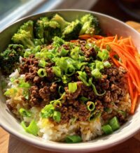 korean ground beef bowl