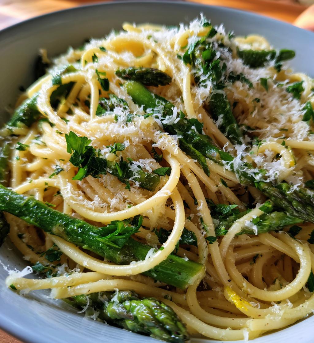 lemon asparagus pasta