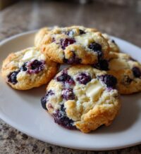 lemon blueberry cheesecake cookies