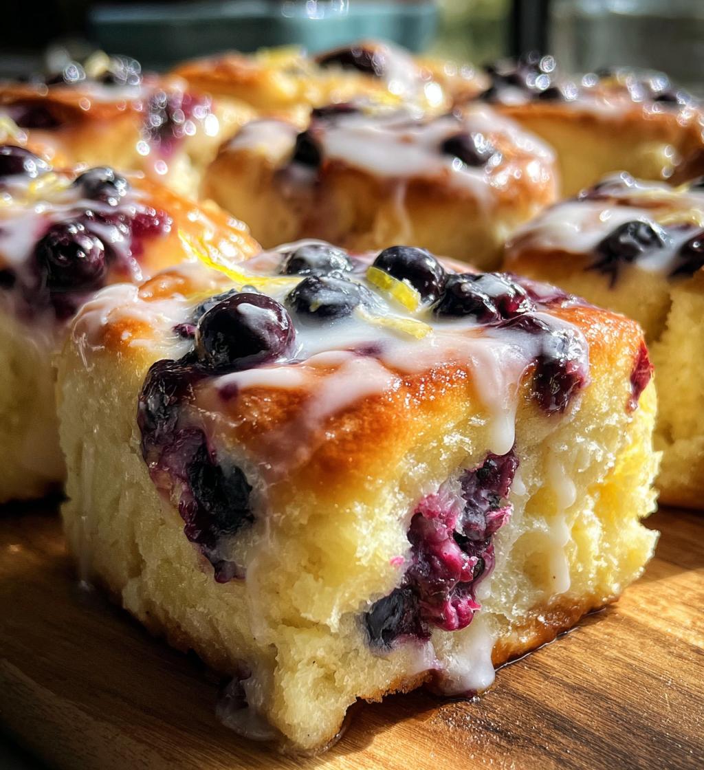 lemon blueberry sweet rolls